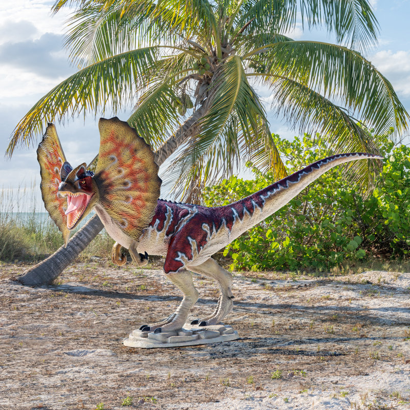 Statue de jardin Dilophosaurus Dinosaur