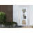 Front Exterior Prehung FiberGlass Door Clear Glass See-through / Manux 8555 White Silk Clear Glass / 2 Side Exterior Windows / Office Commercial and Residential Doors Entrance Patio Garage-W14+30+14" x H80"-Left-hand Inswing-98195847-98195848