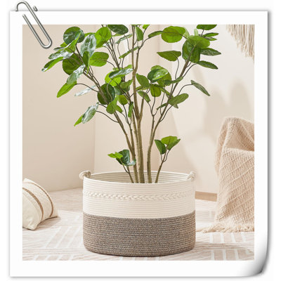 Beachcrest Home™ Fabric Decorative Basket