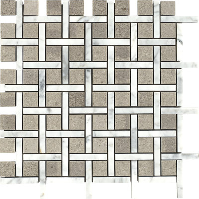 Carreau de mur et de plancher à motif mosaïque d'appartement