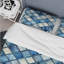 Rustic Blue Cubic Lattices Elegance - Ensemble de housse de couette géométrique-188549744