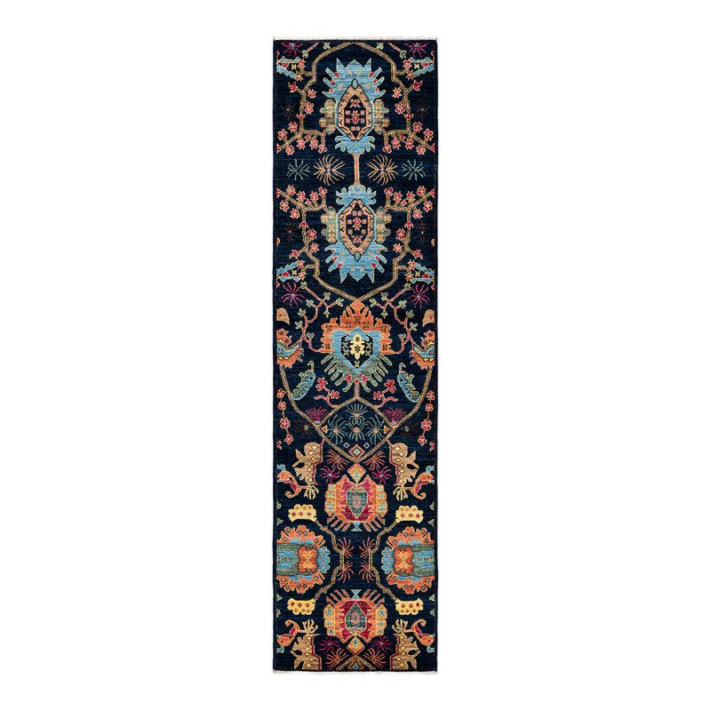 One-of-a-Kind 2'7" X 10'2" Hand Knotted Area Rug
