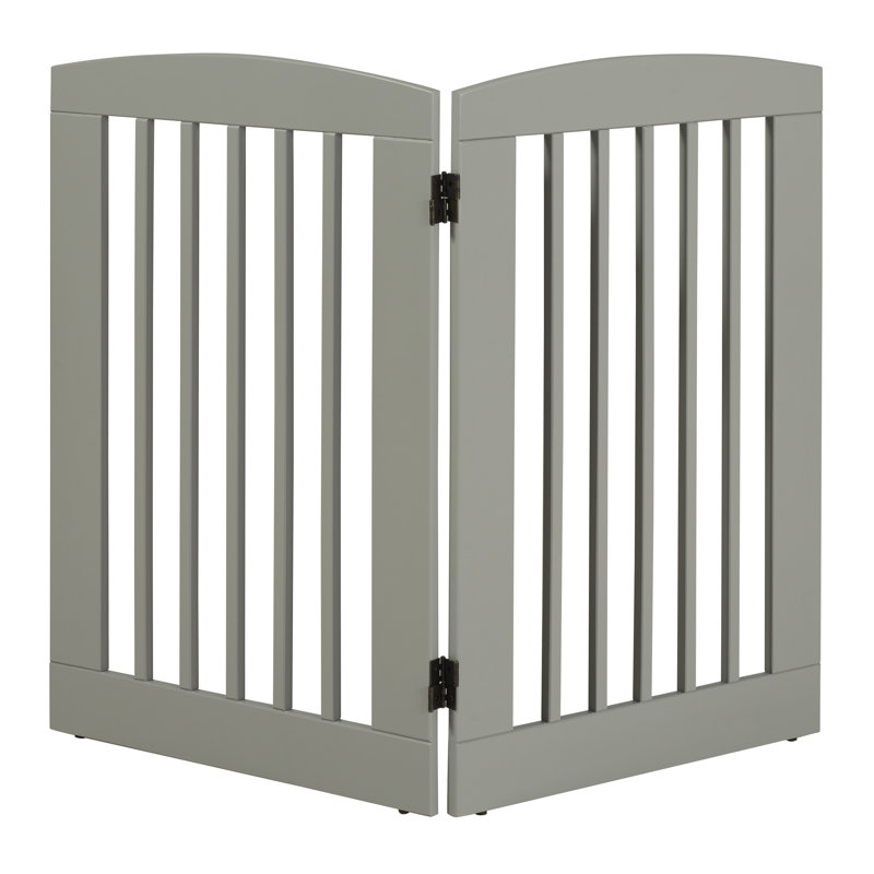 Barrière pour animaux Daniella, Grand (H 36 po x l 48 po x L 0,75 po), gris