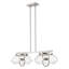 Luminaire suspendu linéaire pour îlot de cuisine 4 lumières Mathes-80587301