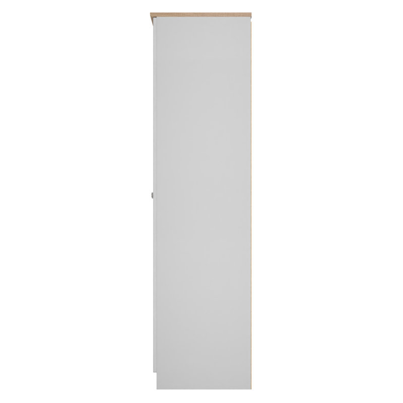 Agyen Manufactured Wood Wardrobe, Grey Ash