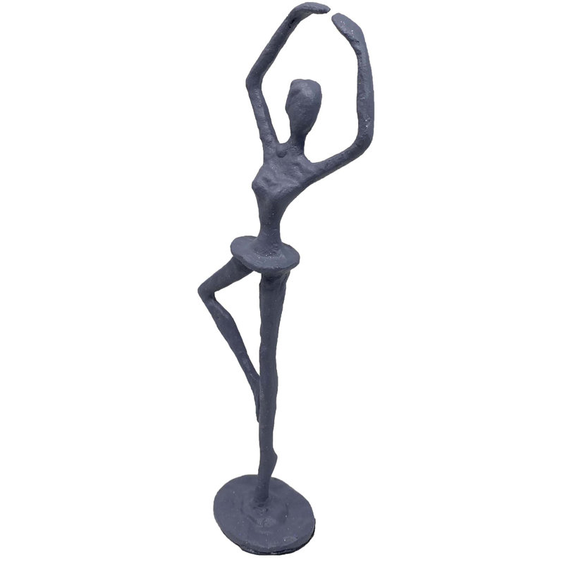 Rocky BALLET GIRL Iron Figurine 25cm, Grey Shimmer
