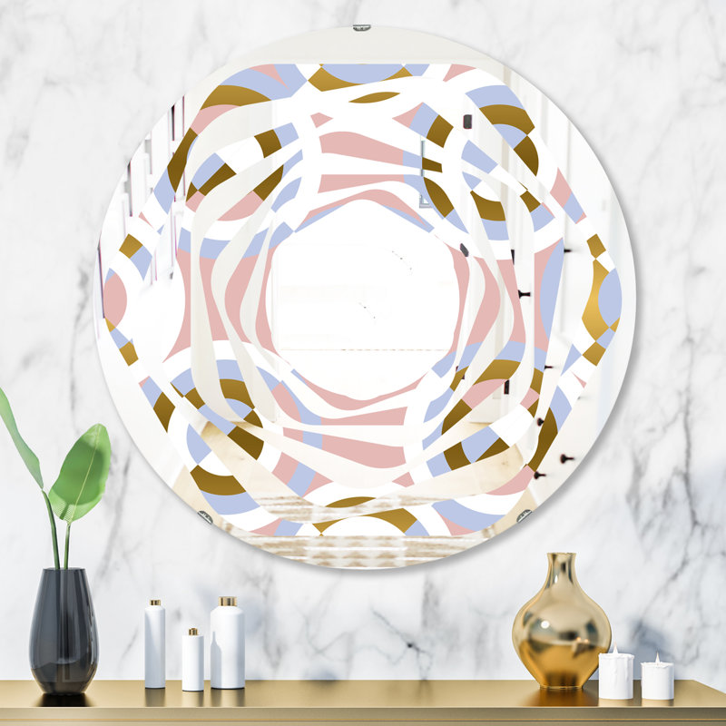 Miroir mural Whirl, H 23,6 po x l 23,6 po