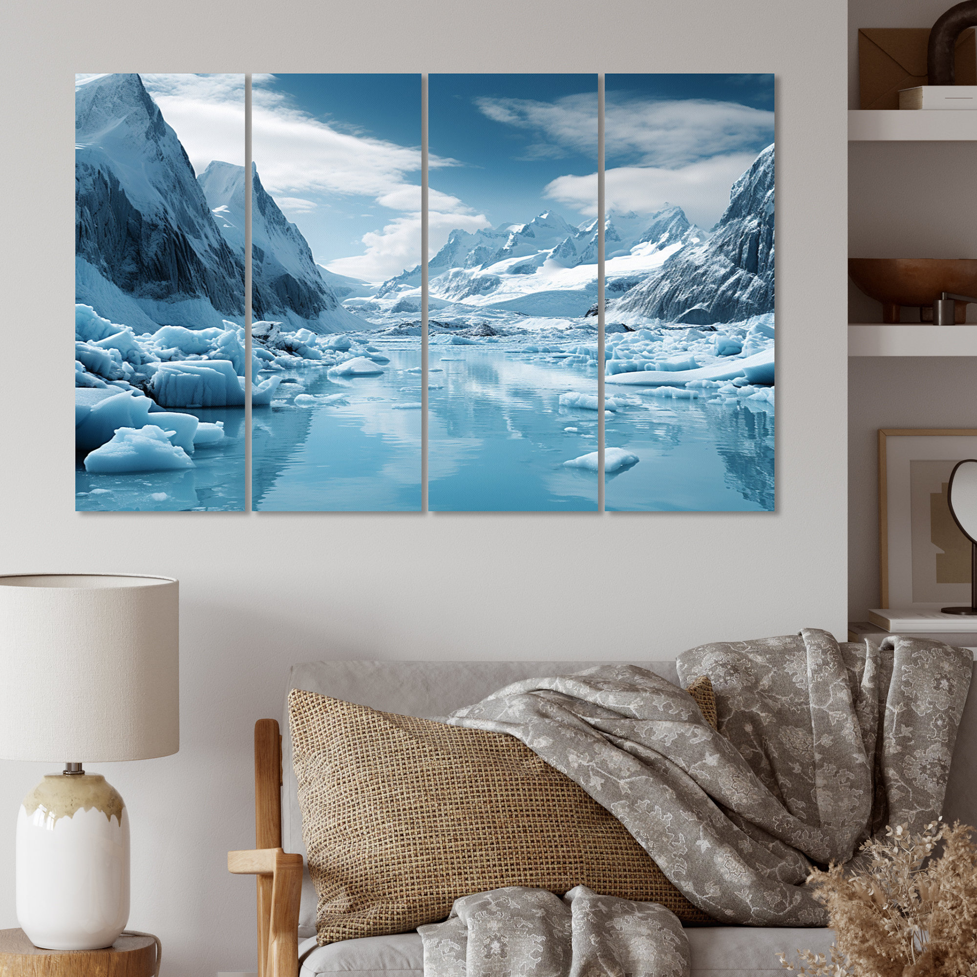 Dovecove Glacier Glacial Wonderment Landscapes Metal Wall Art Living