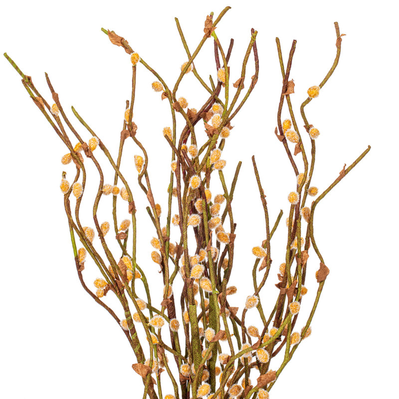 34" Artificial Black Goat Willow Bundle. Recommended for indoor use.