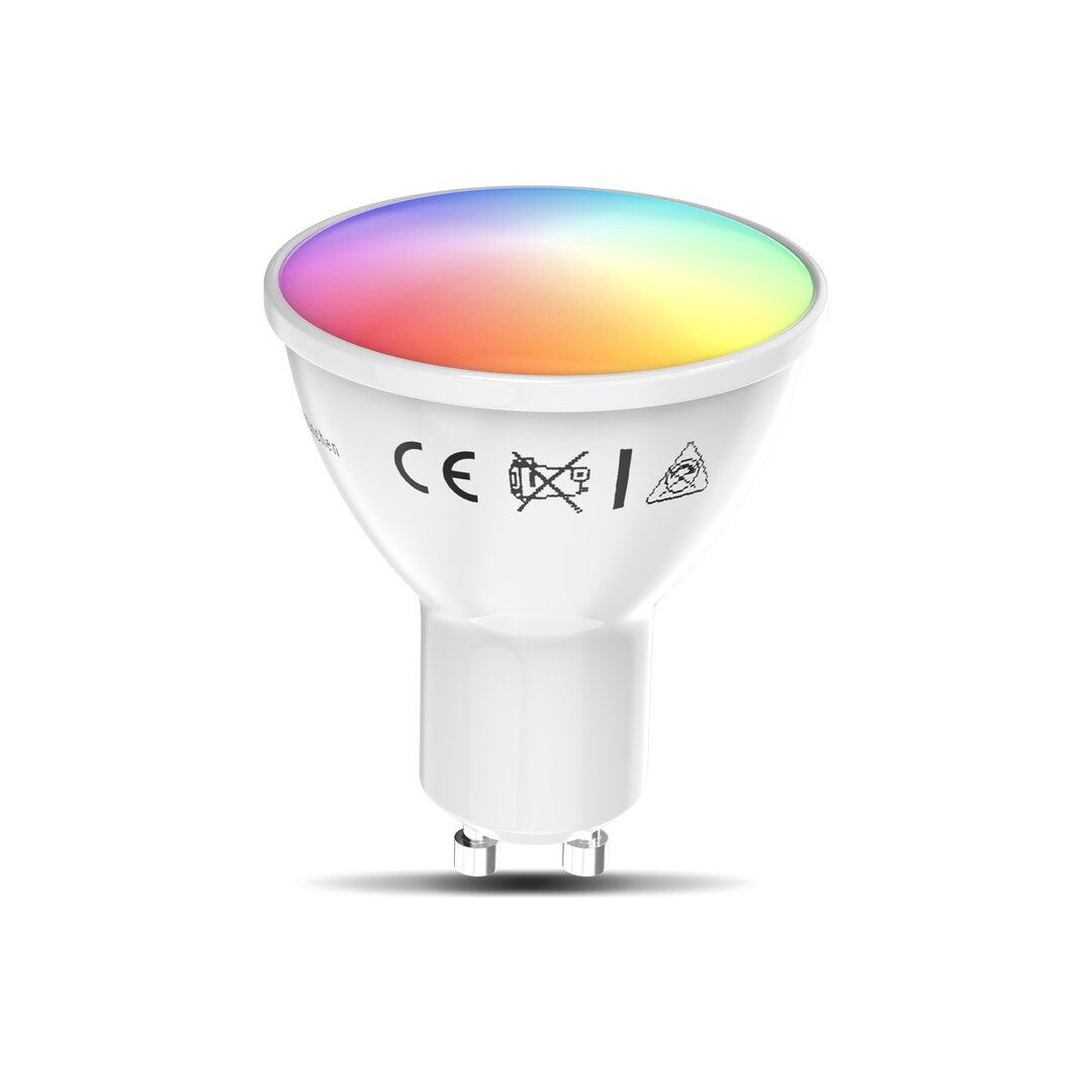 Leman GU10 RGB CCT LED WiFi Leuchtmittel Dimmbar App 5,5W 350Lm smarte Glühbirne