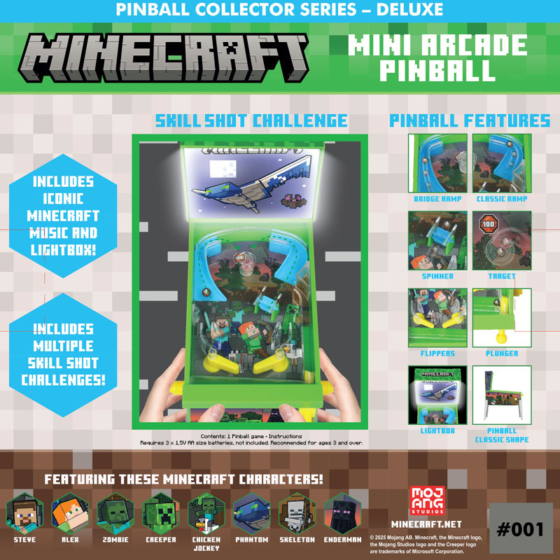 Minecraft Arcade: Mini Arcade Pinball