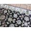 Tapis noir / vert en laine noué à la main Josephson-27682893