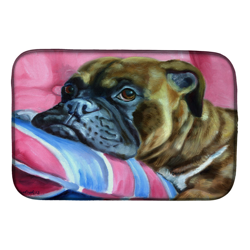 Tapis de séchage boxer fauve