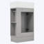Ensemble de meuble-lavabo simple 18,6 "avec lavabo en céramique, ensemble de meuble-lavabo moderne avec tablette à deux niveaux-305783880