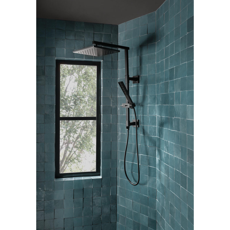 Essential™ Rain Adjustable Shower Head, 1.75 GPM, Matte Black