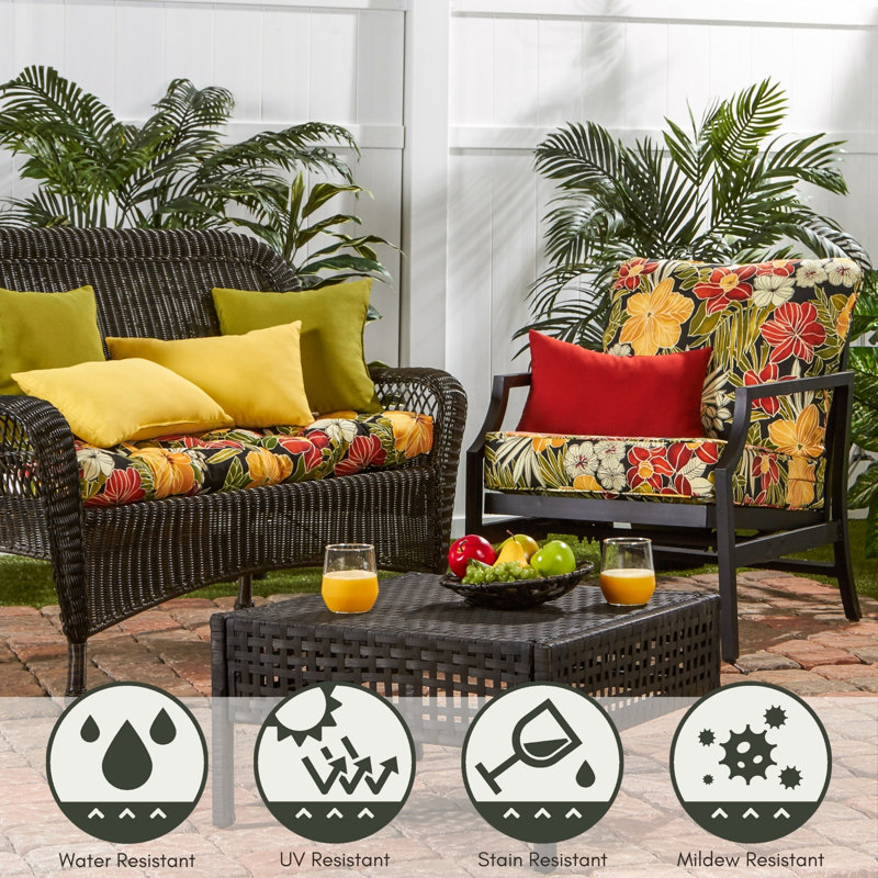 Outdoor Cushions Wayfair Chair Cushions With Ties Beachcrest Home™ Lester  Outdoor Premium Deep Seat Chair Cushion