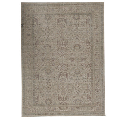 Tapis crème noué à la main de haute qualité