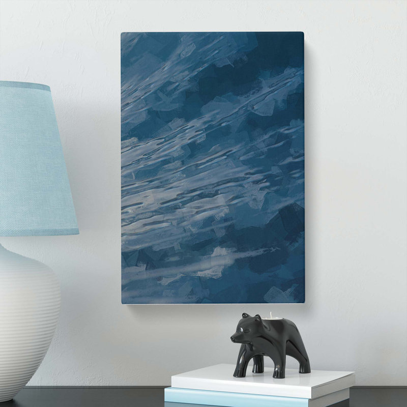 Ocean Curve In Abstract - Wrapped Canvas, 60cm H x 40cm W x 3cm D