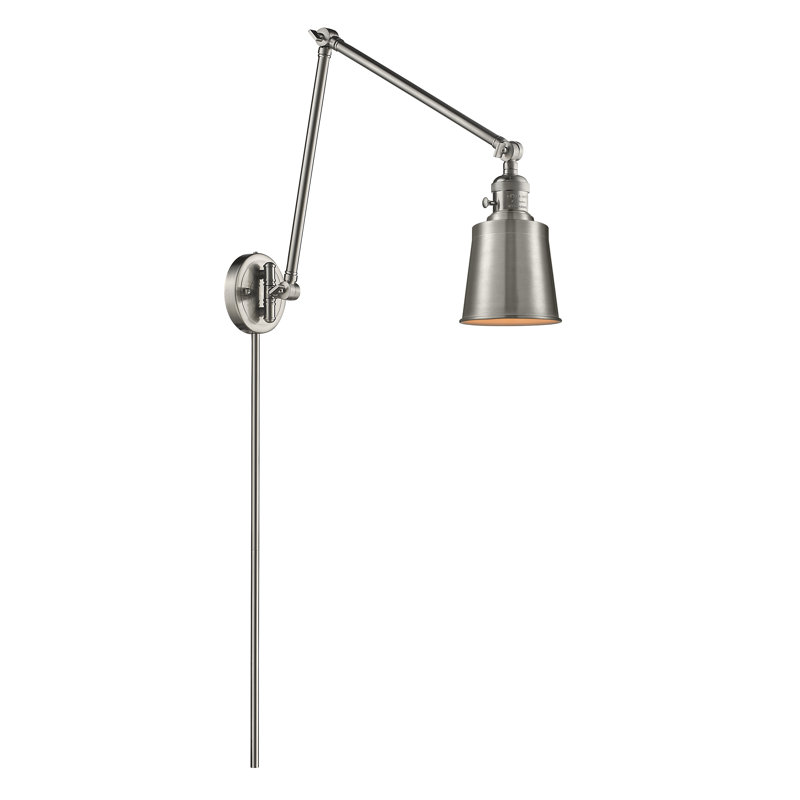 Lavender Hill Swing Arm Sconce, LED , Brushed Satin Nickel