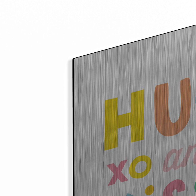 «Hugs and Kisses» par Ann Kelle Designs, art mural en métal, H 24 po x l 24 po