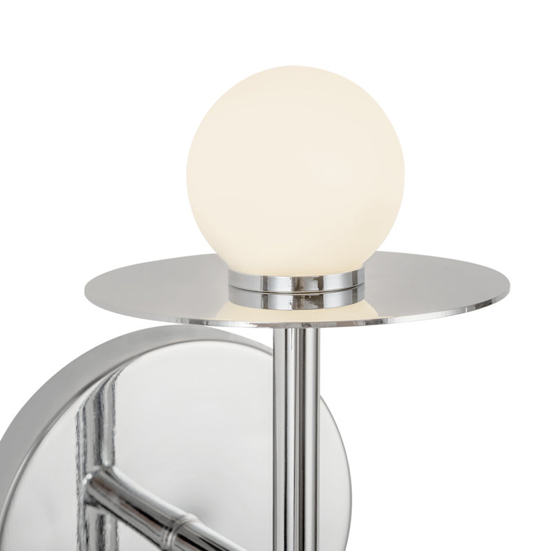 Elixir 10-In Wall Sconce, 10.13" H x 4.38" W x 4.25" D, 6 W, Silver