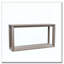 Console rectangulaire de 60 po en placage de bois massif, table de canapé large, table de canapé derrière avec amplement de rangement pour le vestibule et le salon-696205148