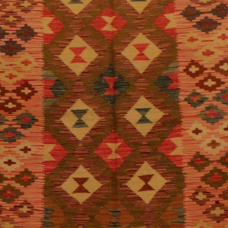 Tapis rouge tissé à la main Azpeitia