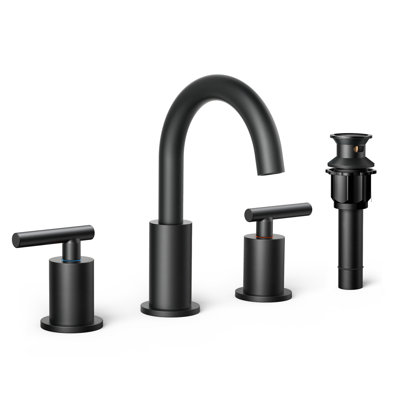 Celestine Widespread Faucet 2-Handle Bathroom Faucet With Drain Assembly 2.0