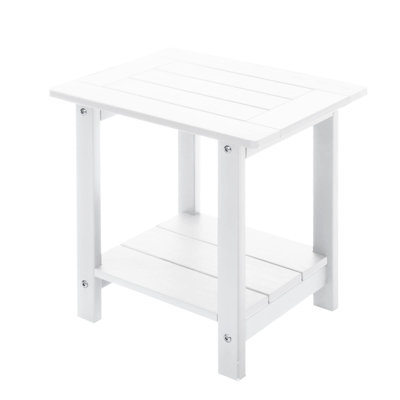 Patio Adirondack Side Table – Rust-Proof End Table for Garden or Poolside