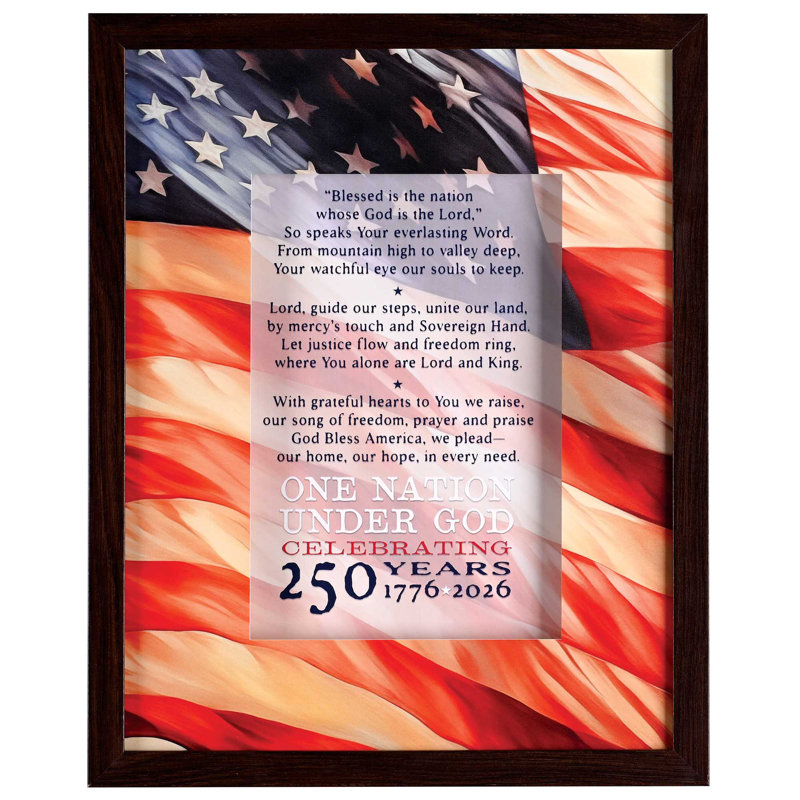 Framed Wall Flag A Prayer For America