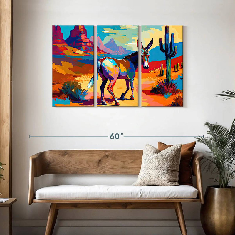 Southwestern Donkey, 28" H x 45" W