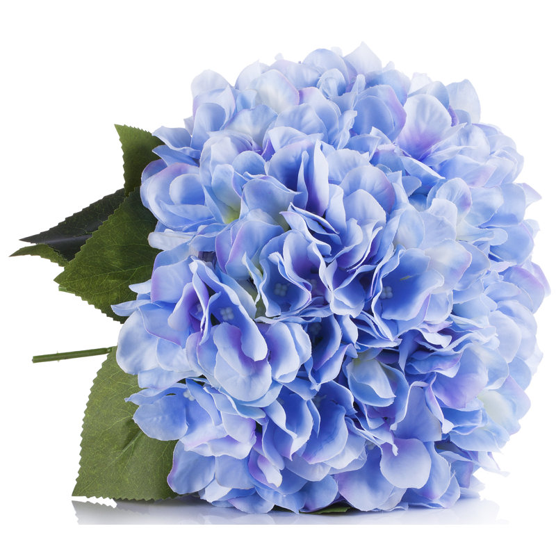 Arrangements floraux en soie et centres de table en pot, Bleu
