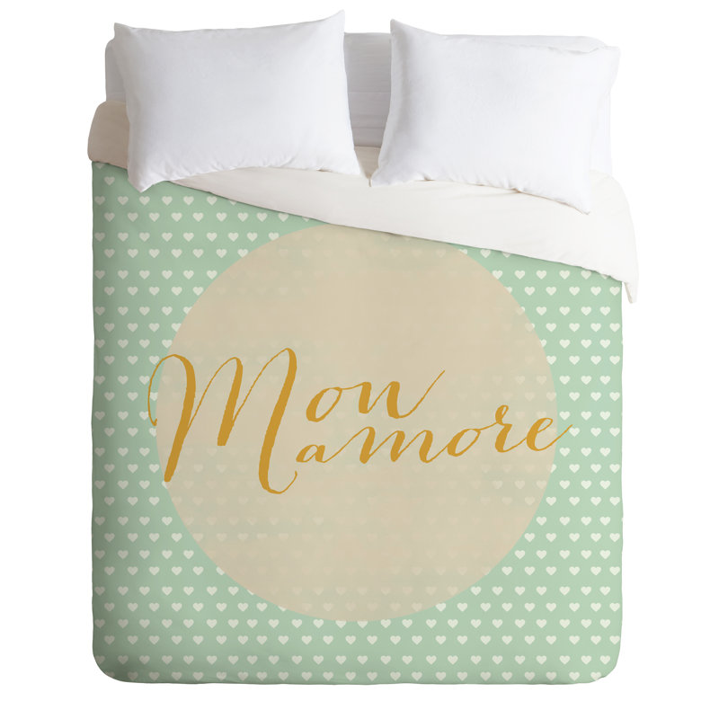 Ensemble de housse de couette French My Love, Housse de couette simple / simple TG et 1 taie dé