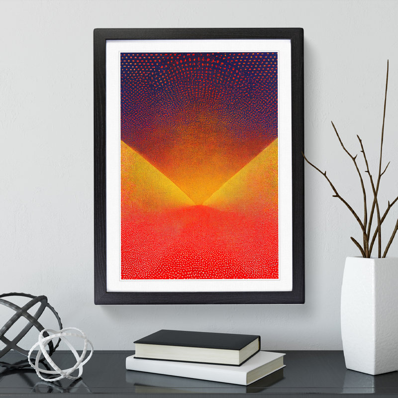 Otherworldly Abstract Art - Framed Print, Black, 64cm H x 46cm W x 2cm D