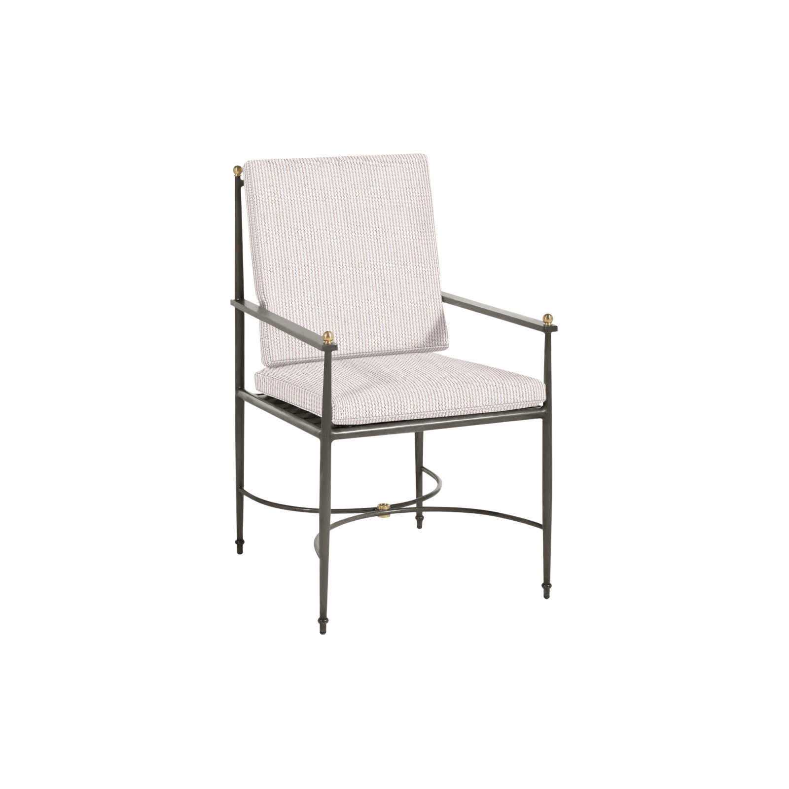 Roma Wrought Aluminum Outdoor Arm Chair, Welt, Perigold Replay Linen