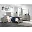 Lit simple en bois gris rustique simple, placage de bois, nécessite un sommier pour une étable et des meubles de chambre à coucher en bois, tête de lit, rails, nécessaire fonctionnel
