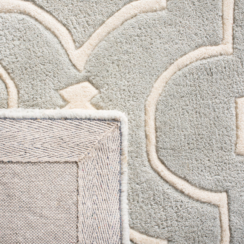 Carolene Hand Tufted Wool Geometric Rug, Runner 2'3" x 7'