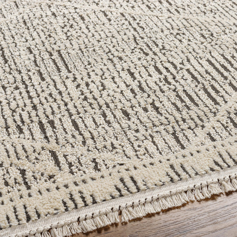 Tapis noir et gris Nalani, Rectangle 8 pi x 10 pi
