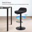 Tabouret de bureau debout noir, chaise de bureau debout réglable en hauteur, tabouret ergonomique avec repose-pieds et tabourets pivotants à 360 ° pour la maison de bureau-989698472