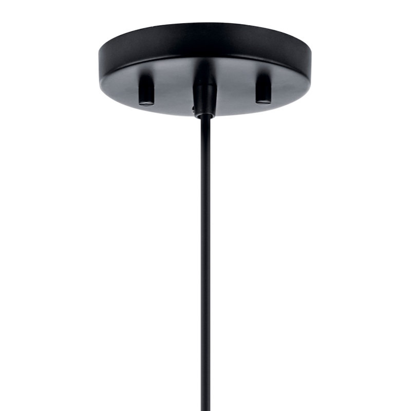 Luminaire suspendu en forme de dôme noir à 1 lumière Myren