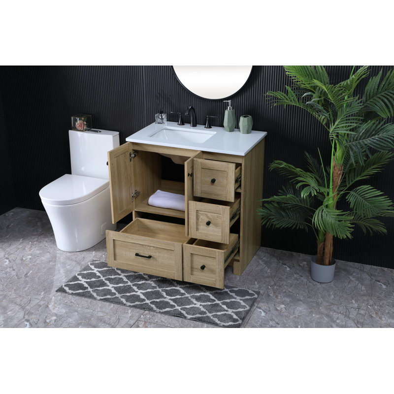 Soma 32 Inch Single Bathroom Vanity In Mango Wood