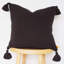 Taie d'oreiller tricotée avec frange 100% coton Housse de coussin carré-874214928-888709432