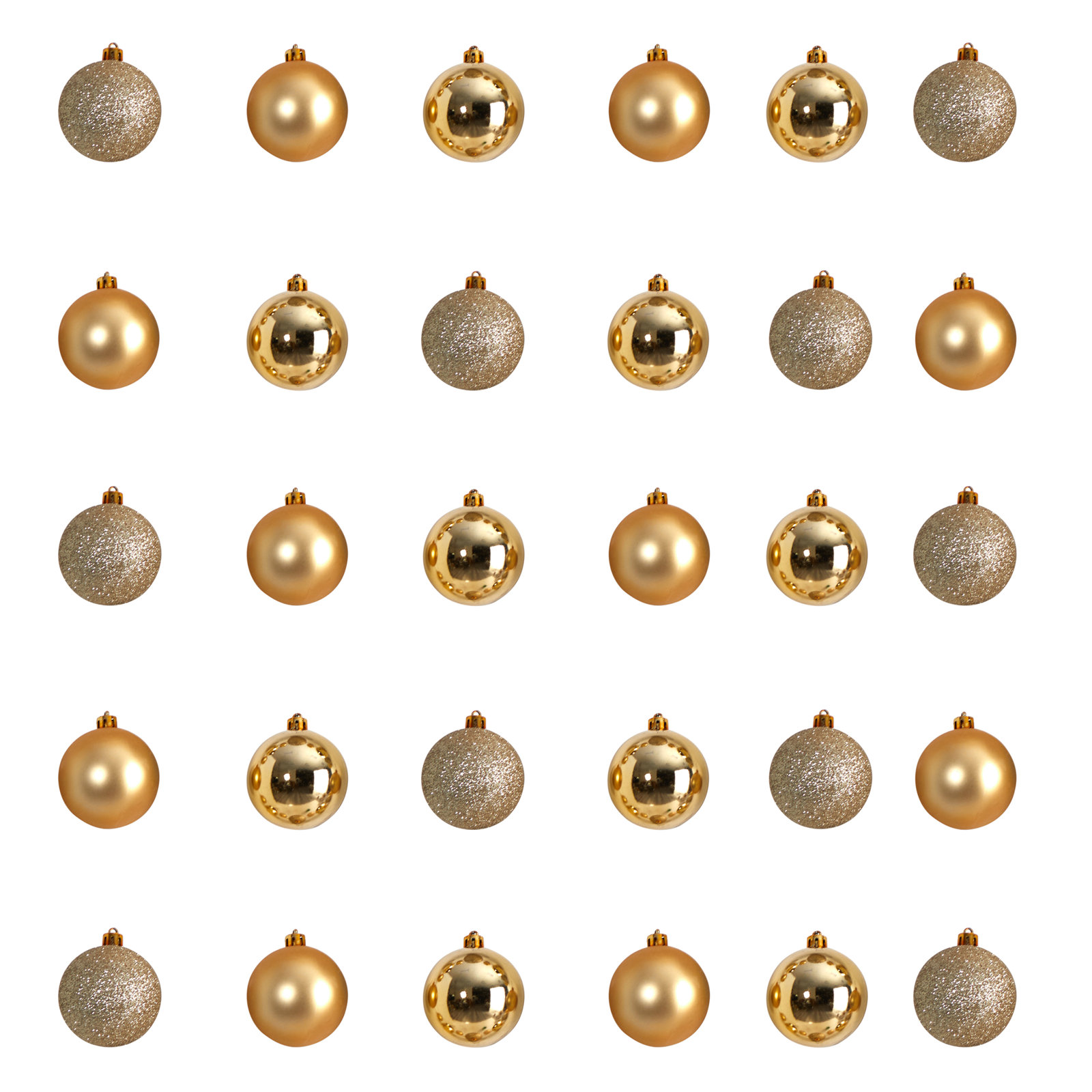 3" Shatterproof Bauble, Gold