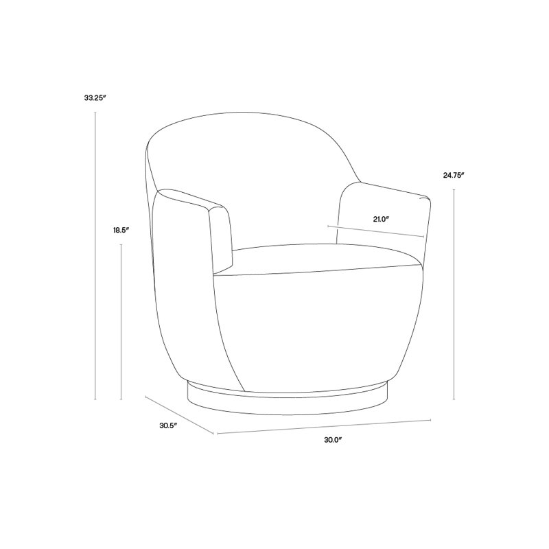 Casey Swivel Lounge Chair