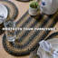 Chemin de table d'intérieur tressé en jute de qualité supérieure Kimmel, taille 11 po x 36 po-78341103-69335907-75845079
