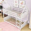 Lit superposé simple au-dessus d'un lit simple en bois-1849379611