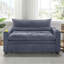 Canapé-lit convertible, canapé-lit 3 en 1 multifonctionnel en velours, canapé-lit de 47 po avec dossier réglable, salon, petit espace