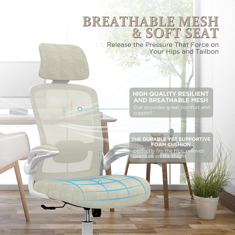 Lashey Task Chair, Beige