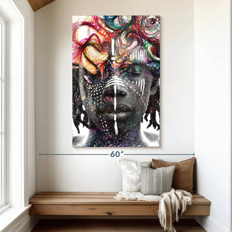 Leisha Paintography Man, 51" H x 34" W