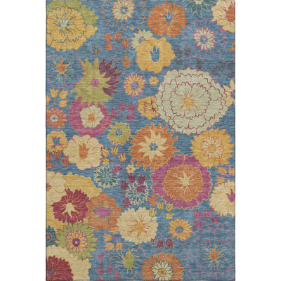 Premium Machine Washable Mayfield Floral Rug